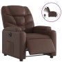 Sillón reclinable eléctrico de cuero sintético marrón de , Sillones - Ref: Foro24-3204646, Precio: 251,09 €, Descuento: %