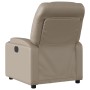 Sillón reclinable eléctrico de cuero sintético color capuchino de , Sillones - Ref: Foro24-3204650, Precio: 287,23 €, Descuen...