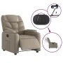 Sillón reclinable eléctrico de cuero sintético color capuchino de , Sillones - Ref: Foro24-3204650, Precio: 280,60 €, Descuen...