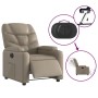 Sillón reclinable eléctrico de cuero sintético color capuchino de , Sillones - Ref: Foro24-3204650, Precio: 287,23 €, Descuen...