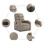 Sillón reclinable eléctrico de cuero sintético color capuchino de , Sillones - Ref: Foro24-3204650, Precio: 287,23 €, Descuen...