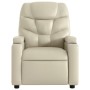 Sillón de masaje reclinable eléctrico cuero sintético crema de , Sillones - Ref: Foro24-3204652, Precio: 279,45 €, Descuento: %