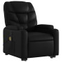 Sillón reclinable de masaje de pie cuero artificial negro de , Sillones - Ref: Foro24-3204665, Precio: 306,74 €, Descuento: %