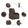 Brauner Fußmassagesessel aus Kunstleder von , Sessel - Ref: Foro24-3204667, Preis: 303,95 €, Rabatt: %