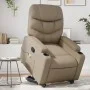 Sillón reclinable masaje pie cuero artificial color capuchino de , Sillones - Ref: Foro24-3204671, Precio: 322,72 €, Descuent...