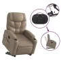Sillón reclinable masaje pie cuero artificial color capuchino de , Sillones - Ref: Foro24-3204671, Precio: 322,72 €, Descuent...