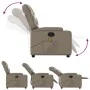 Sillón reclinable masaje pie cuero artificial color capuchino de , Sillones - Ref: Foro24-3204671, Precio: 322,72 €, Descuent...