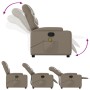 Sillón reclinable masaje pie cuero artificial color capuchino de , Sillones - Ref: Foro24-3204671, Precio: 303,87 €, Descuent...