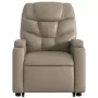Sillón reclinable masaje pie cuero artificial color capuchino de , Sillones - Ref: Foro24-3204671, Precio: 322,72 €, Descuent...