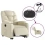 Cream Faux Leather Power Lift Recliner by , Armchairs - Ref: Foro24-3204673, Price: 357,28 €, Discount: %