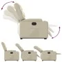 Cream Faux Leather Power Lift Recliner by , Armchairs - Ref: Foro24-3204673, Price: 357,28 €, Discount: %