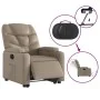 Sillón elevable eléctrico cuero artificial capuchino de , Sillones - Ref: Foro24-3204678, Precio: 359,75 €, Descuento: %