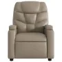 Sillón elevable eléctrico cuero artificial capuchino de , Sillones - Ref: Foro24-3204678, Precio: 359,75 €, Descuento: %
