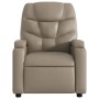 Sillón elevable eléctrico cuero artificial capuchino de , Sillones - Ref: Foro24-3204678, Precio: 348,67 €, Descuento: %