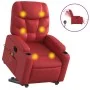 Sillón de majaje elevable eléctrico cuero artificial rojo de , Sillones - Ref: Foro24-3204684, Precio: 337,11 €, Descuento: %
