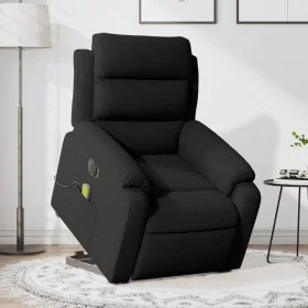 Sillón de masaje reclinable elevable terciopelo negro de , Sillones - Ref: Foro24-3205131, Precio: 354,93 €, Descuento: %
