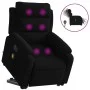 Sillón de masaje reclinable elevable terciopelo negro de , Sillones - Ref: Foro24-3205131, Precio: 354,93 €, Descuento: %