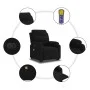 Sillón de masaje reclinable elevable terciopelo negro de , Sillones - Ref: Foro24-3205131, Precio: 354,93 €, Descuento: %