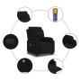 Sillón de masaje reclinable elevable terciopelo negro de , Sillones - Ref: Foro24-3205131, Precio: 336,54 €, Descuento: %