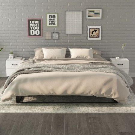 Mesitas de noche 2 unidades blancas 40x35x47,5 cm de vidaXL, Mesitas de noche - Ref: Foro24-811989, Precio: 83,22 €, Descuent...