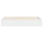 Estructura cama con cajones madera ingeniería blanca 200x200 cm de , Camas y somieres - Ref: Foro24-3207245, Precio: 172,90 €...