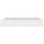 Estructura cama con cajones madera ingeniería blanca 200x200 cm de , Camas y somieres - Ref: Foro24-3207245, Precio: 172,90 €...
