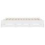 Estructura cama con cajones madera ingeniería blanca 200x200 cm de , Camas y somieres - Ref: Foro24-3207245, Precio: 175,39 €...