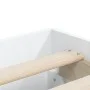 Estructura cama con cajones madera ingeniería blanca 200x200 cm de , Camas y somieres - Ref: Foro24-3207245, Precio: 172,90 €...