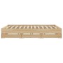 Cama con cajones madera ingeniería roble Sonoma 200x200 cm de , Camas y somieres - Ref: Foro24-3207247, Precio: 225,28 €, Des...