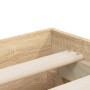 Cama con cajones madera ingeniería roble Sonoma 200x200 cm de , Camas y somieres - Ref: Foro24-3207247, Precio: 225,28 €, Des...