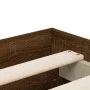Cama con cajones madera ingeniería marrón roble 200x200 cm de , Camas y somieres - Ref: Foro24-3207251, Precio: 222,85 €, Des...