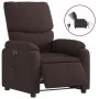 Sillón reclinable eléctrico tela marrón oscuro de , Sillones - Ref: Foro24-3204805, Precio: 245,51 €, Descuento: %
