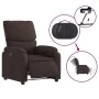 Sillón reclinable eléctrico tela marrón oscuro de , Sillones - Ref: Foro24-3204805, Precio: 245,51 €, Descuento: %