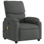 Sillón reclinable de masaje eléctrico tela gris oscuro de , Sillones - Ref: Foro24-3204813, Precio: 243,91 €, Descuento: %