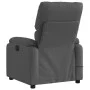 Sillón reclinable de masaje eléctrico tela gris oscuro de , Sillones - Ref: Foro24-3204813, Precio: 253,46 €, Descuento: %