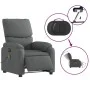 Sillón reclinable de masaje eléctrico tela gris oscuro de , Sillones - Ref: Foro24-3204813, Precio: 253,46 €, Descuento: %