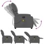 Sillón reclinable de masaje eléctrico tela gris oscuro de , Sillones - Ref: Foro24-3204813, Precio: 243,91 €, Descuento: %