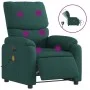 Sillón reclinable de masaje eléctrico tela verde oscuro de , Sillones - Ref: Foro24-3204818, Precio: 239,88 €, Descuento: %