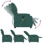 Sillón reclinable de masaje eléctrico tela verde oscuro de , Sillones - Ref: Foro24-3204818, Precio: 239,88 €, Descuento: %