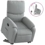 Sillón reclinable elevable de tela gris claro de , Sillones - Ref: Foro24-3204824, Precio: 307,23 €, Descuento: %