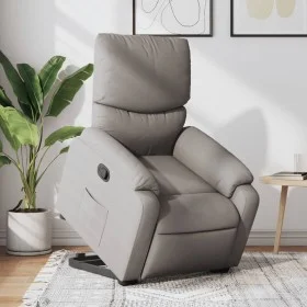 Liftable recliner taupe gray fabric by , Armchairs - Ref: Foro24-3204832, Price: 268,58 €, Discount: %