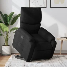 Sillón reclinable elevable tela negro de , Sillones - Ref: Foro24-3204826, Precio: 281,18 €, Descuento: %
