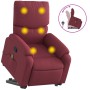 Sillón reclinable de masaje elevable tela rojo tinto de , Sillones - Ref: Foro24-3204839, Precio: 282,09 €, Descuento: %
