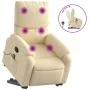 Silla de masaje reclinable de pie de tela color crema de , Sillones - Ref: Foro24-3204845, Precio: 324,49 €, Descuento: %