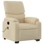 Silla de masaje reclinable de pie de tela color crema de , Sillones - Ref: Foro24-3204845, Precio: 324,49 €, Descuento: %