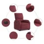 Sillón eléctrico reclinable elevable de tela rojo tinto de , Sillones - Ref: Foro24-3204851, Precio: 330,35 €, Descuento: %