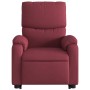 Sillón eléctrico reclinable elevable de tela rojo tinto de , Sillones - Ref: Foro24-3204851, Precio: 309,09 €, Descuento: %