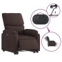 Sillón eléctrico reclinable elevable de tela marrón oscuro de , Sillones - Ref: Foro24-3204853, Precio: 321,33 €, Descuento: %
