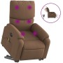 Sillón de masaje eléctrico reclinable elevable tela marrón de , Sillones - Ref: Foro24-3204864, Precio: 339,49 €, Descuento: %