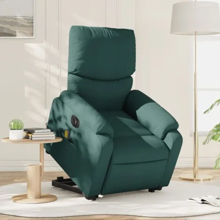 Elektrischer Massagesessel, hochklappbar, aus dunkelgrünem Stoff von , Sessel - Ref: Foro24-3204866, Preis: 325,33 €, Rabatt: %